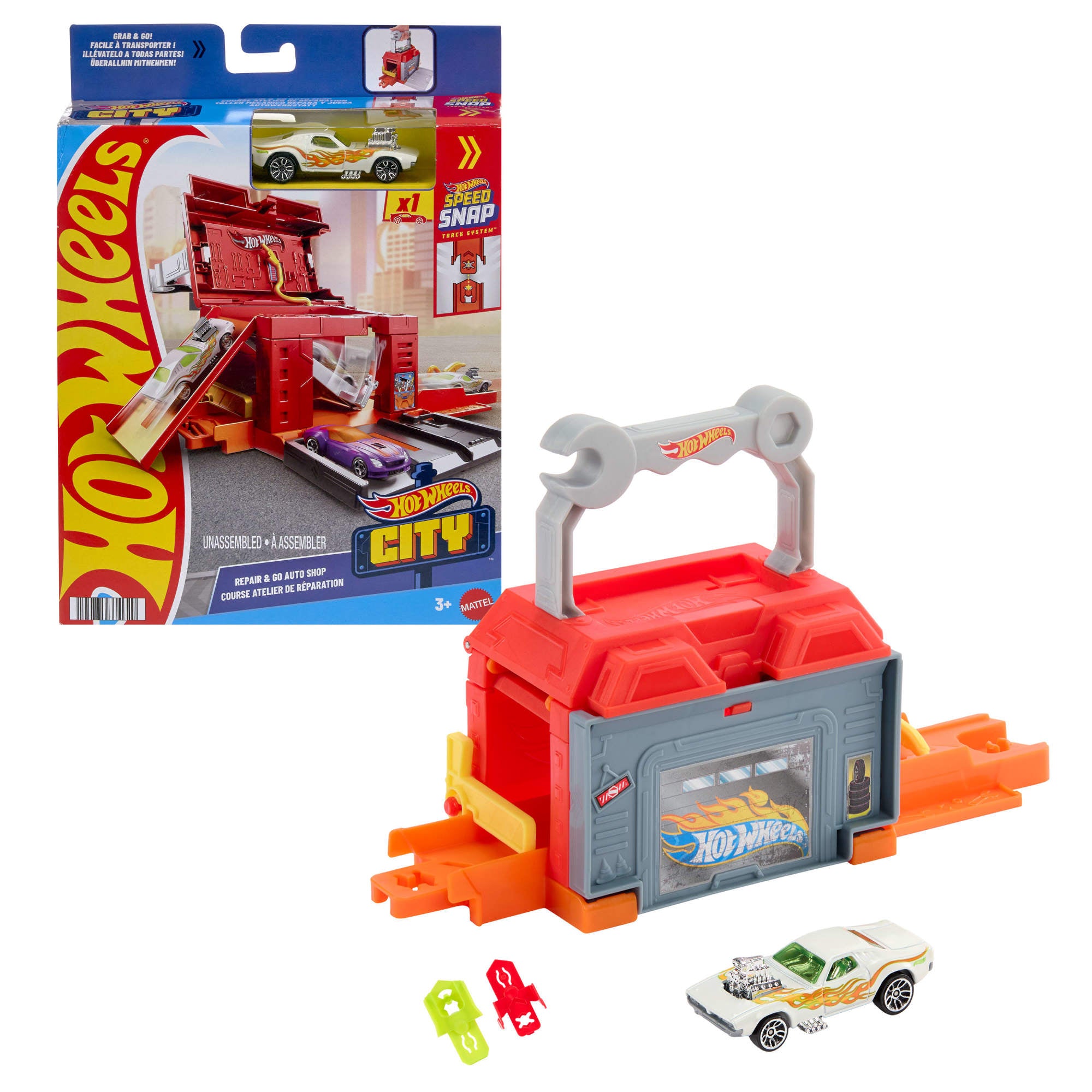 Hot Wheels Pistas Sorpresa - Taller De Reparacion De Vehiculos-1
